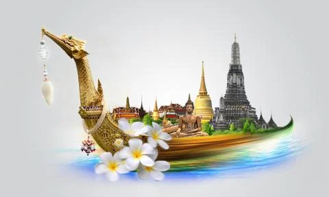 Thailand travel concept Stock Illustration