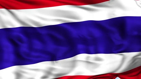Thailand Waving Flag Background 스톡 동영상 204133133