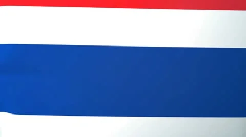 Thailand Waving Flag Stock Footage 10762686