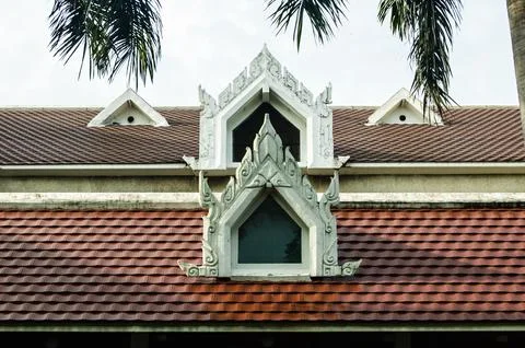 Thailand window 01 Foto stock