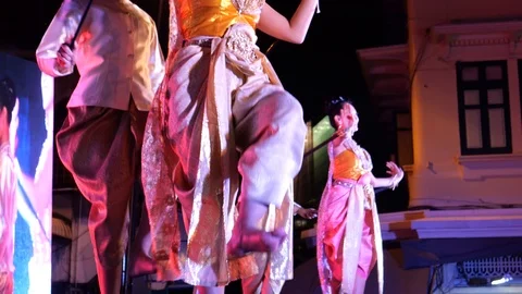 Thailand’s Human puppet performance Stock-Footage 119860526