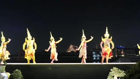 Thailand's Khon performance Stock Footage 265089000