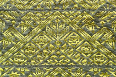 Thailand's patterned silk looked as delicate and beautiful. Stock Photos