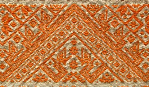 Thailand's patterned silk looked as delicate and beautiful. Stock-Fotos