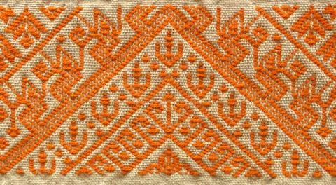 Thailand's patterned silk looked as delicate and beautiful. Stock-Fotos