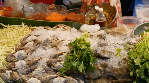 Thailand’s spicy salad Video stock 107727617