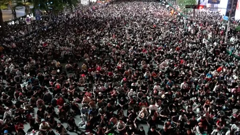 Thailand’s student protest Stock-Footage 141360170