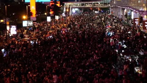 Thailand’s student protest Stock-Footage 141360181