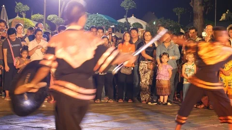 Thailand’s Traditional sword performance Stock-Footage 107716227