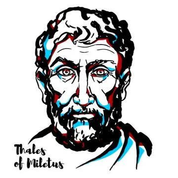 Thales of Miletus Stock Illustration