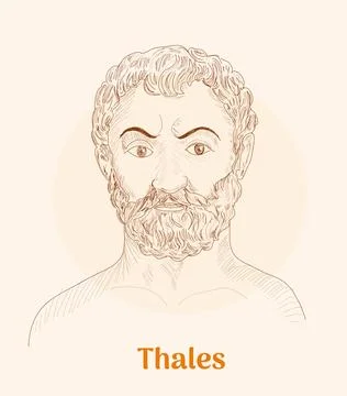 Thales Vector illustration hand drawn Stock Illustration