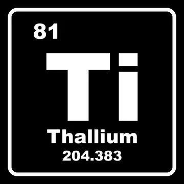 Thallium chemistry icon Stock Illustration