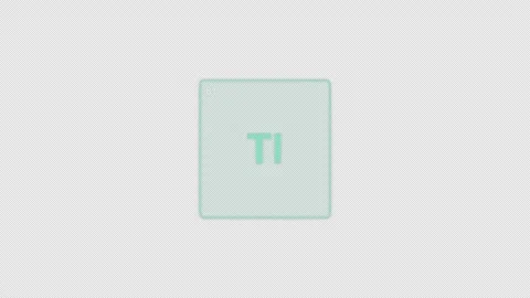 Thallium Tl Periodic Table Element Tile Clean No Text Animation Video Overlay Al Vidéo 339367019