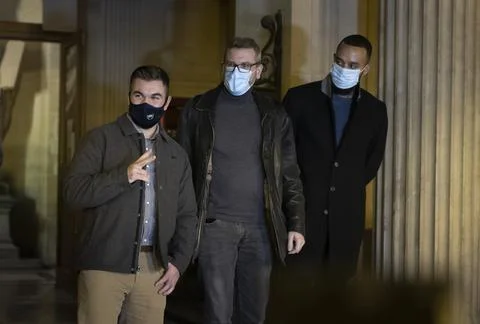 Thalys train attack trial in Paris, France - 19 Nov 2020 Stock Photos