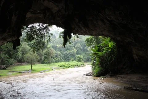 Tham nam lod cave Stock Photos