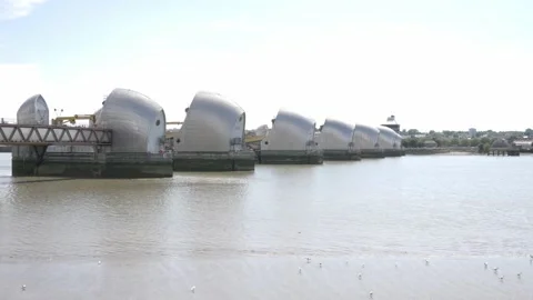 Thames Barrier Stock Footage 202070749