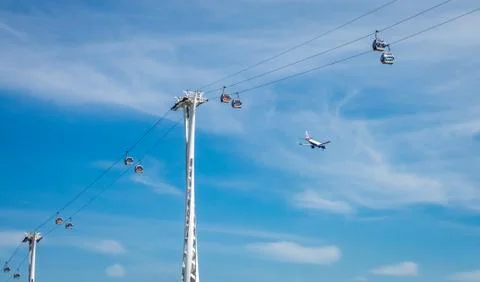 Thames Cable Car Stock Photos