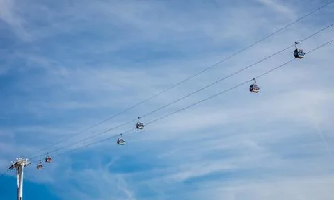 Thames Cable Car Stock Photos