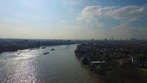 Thames Drone Footage Stock Footage 82626283