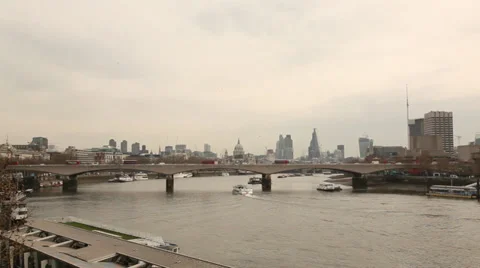 Thames grey Stock Footage 38457657