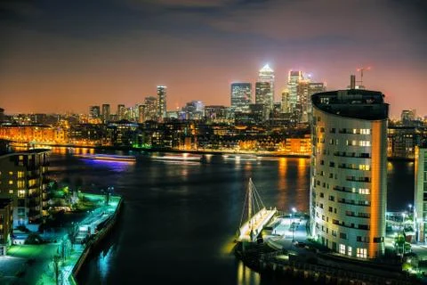The Thames on NYE Stock Photos