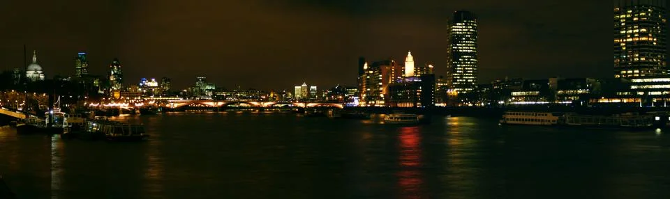 Thames Panorama Stock Photos