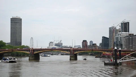 Thames River Stock Footage 90836748