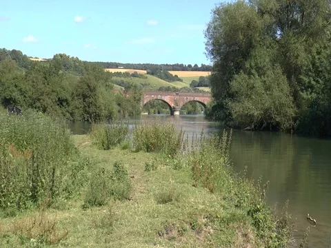 Thames River, Goring, UK Video stock 76269490