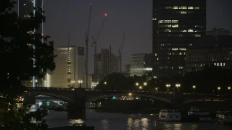 The Thames River. London City Centre Stock Footage 123018577