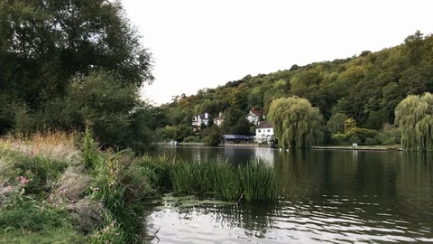 Thames River in the summer Stock Footage 116085909