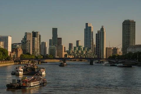 Thames River Waterfront Stock Photos