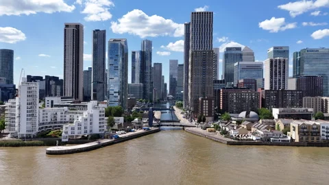 Thames Riverside Skyline Stock Footage 341319767