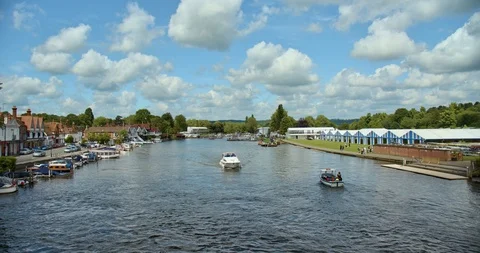 Thames Slow Motion Boats Stock Footage 91939491