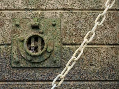 Thames wall detail Stock Photos