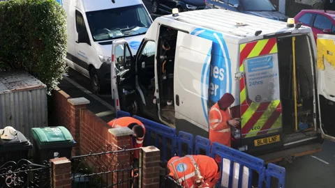 Thames water work. Video stock 171039365