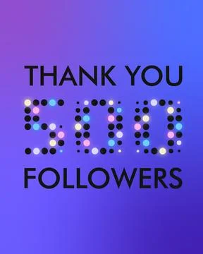 Thank you 500 followers rectangular banner Stock Illustration