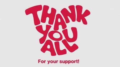 Thank you all for your support Stock Footage 298896423