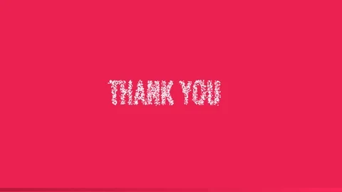 Thank you animated text graphics modern style video. Stock Footage 106457516