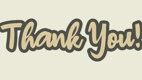 Thank You Animation Stock Footage 159382299