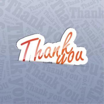 Thank you background Stock Illustration
