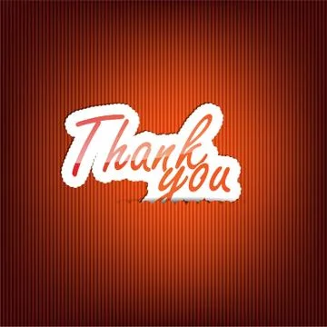 Thank you background Illustrazione stock