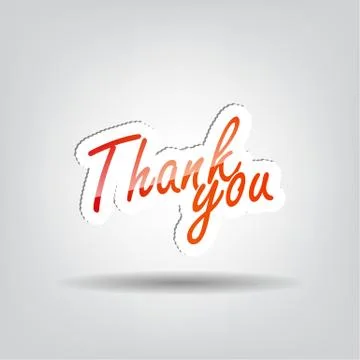 Thank you background Illustrazione stock