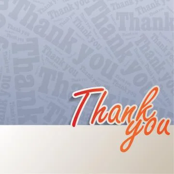 Thank you background Illustrazione stock