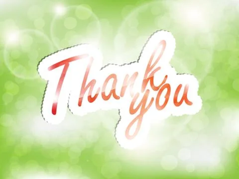 Thank you background Illustrazione stock
