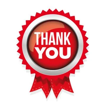 Thank You badge vector Stock Illustration