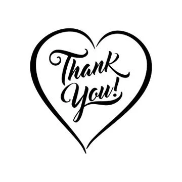 Thank you beautiful lettering text vector illustration. Thank Yo Stock Illustration