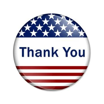 Thank you button Stock Illustration