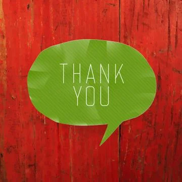 Thank you card design Stock Illustration