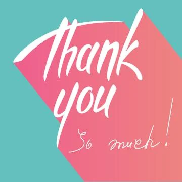 Thank you card Stock Illustration