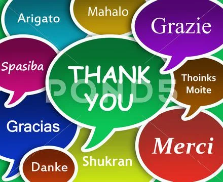 Thank you cloud Stock Illustration